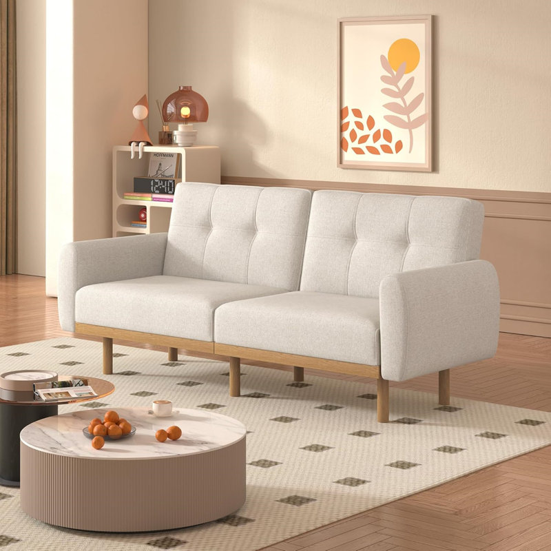 Vipbear Futon Sofa Bed Couch Small Sofa Sleeper Sofa Loveseat Mid Century Modern Futon Couch Sofa Cama Couches For Living Room Wayfair